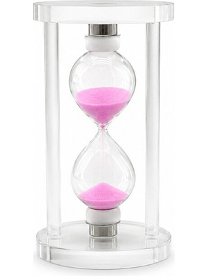 Subutu Küçük Boy Cam Standlı Kum Saati - 10 cm Yükseklik - Dekoratif Süs Eşyası