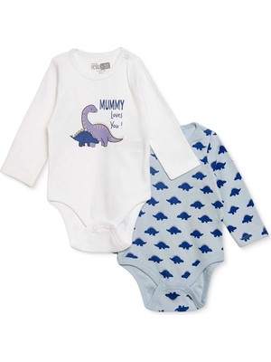 Hellobaby Erkek Bebek 2li Uzun Kol Body Çıtçıtlı Yaka Uzun Kol