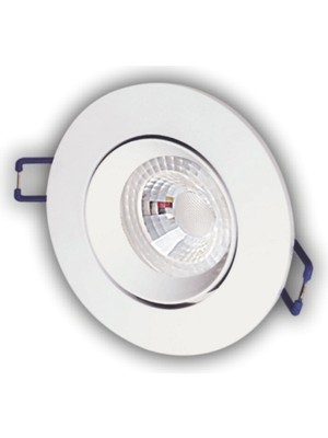 Ronanna 1 Adet Cata Ct 5256 Safir Beyaz Kasa 8W Sıva Altı LED Spot Gün Işığı 3200K