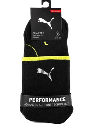 Puma Performance Quar Çorap (3 Çift) 93877401 Siyah