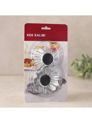 Uravas Store Orta Boy Metal Kek Kapsülü 100'LÜ