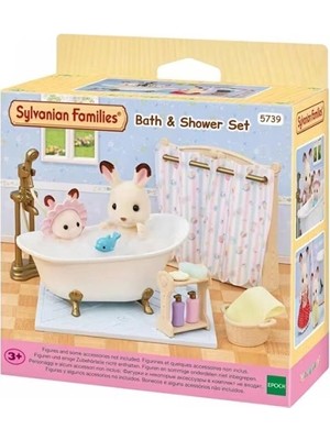 Twin Store 5739 Sylvanian Families Banyo Duş Seti (Figürler Dahil Değildir) +3 Yaş