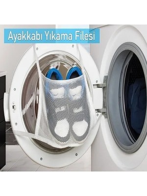 Renas Store Hassas Çamaşır - Ayakkabı Yı Filesi Kapak Bağlamalı 35 x 20 cm