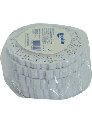 Renas Store Kağıt Bardak Altlığı 9 cm Dantel Desenli Beyaz 500  1 Paket