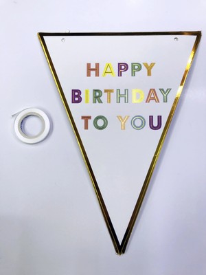 Renas Store Happy Birthday To You Flama Bayrak Süs