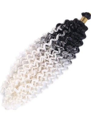 Renas Store Afro Daası  / Siyah Beyaz Ombreli