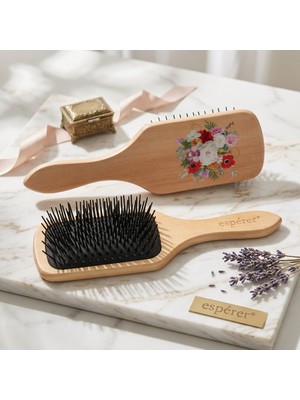 Renas Store Ahşap, Topuzsuz ve Baskılı Özel  Açma Fırçası / JT8586/02