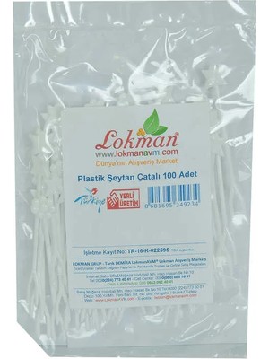 Renas Store Plastik Cips Börek Tatlı Şeytan Çatalı Beyaz 100 Adet Paket