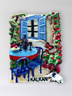 Mundy Kalkan Polyester Kabartmalı Magnet 5 x 6,5 cm Dekoratif Hediyelik Buzdolabı Süsü (KOD:1658)