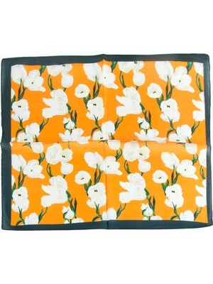 Renas Store Çiçek Desenli Zr Şifon Fular 50*50 cm