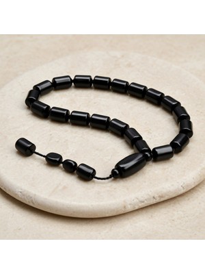 Vendly Blackcraft Oltu Taşı Mini Boy Tıraşlı Kesim Tespih