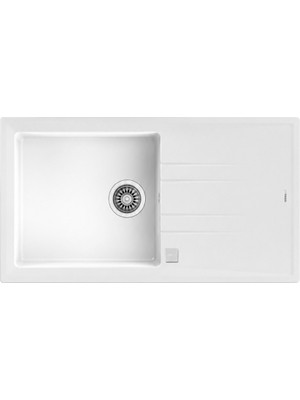 Teka STONE TEK GÖZ GRANİT EVYE BEYAZ 100X50 (115330005)