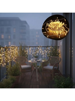 Renas Store Günışığı Renk 5 Farklı Işık Modlu 10 Metre Eklemeli Dekor Boncuk Model Dekoratif LED