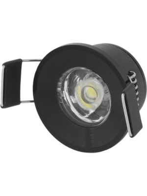 Renas Store 1 Adet Cata Ct 5270 Yıldız 1.5W Sıva Altı LED Spot Siyah Kasa Beyaz Işık 6400K