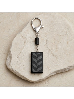 Vendly Blackcraft Oltu Taşı Çizgi Anahtarlık