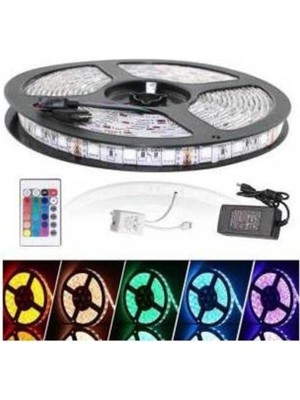 Renas Store LED Işık Beyaz Renk 5 Metre 12 Volt Uzaktan Kumandalı Enerji Tasarruflu Şerit - Diğer Batarya Türü