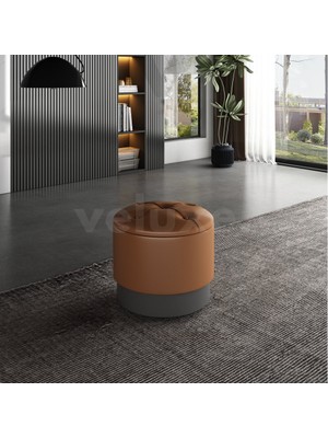 Veluxe Home & Living'den Forza Italyan Deri Puf Hakiki Deri Puf Modelleri