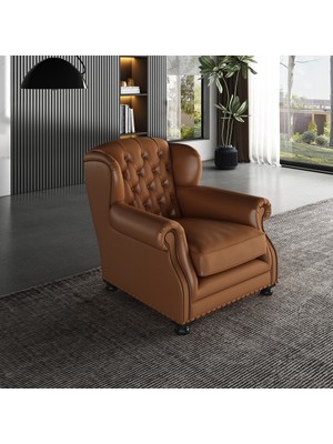 Veluxe Home & Living'den Zio Italyan Deri Berjer Hakiki Deri Berjer Modelleri