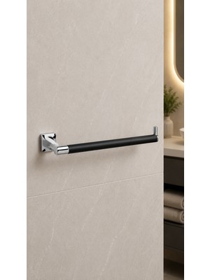 System Banyo Aksesuarları PRUVA KAĞIT HAVLULUK KROM-MAT SİYAH (BA1004 003 CR-AL6)