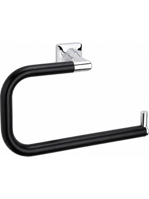 System Banyo Aksesuarları PRUVA HALKA HAVLULUK KROM-MAT SİYAH (BA1004 005 CR-AL6)