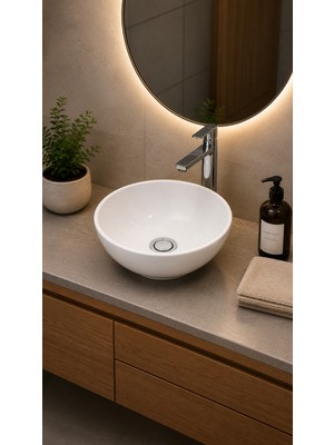 Lapino TEZGAH ÜSTÜ LAVABO 30 CM DAPHNE ESV-53698
