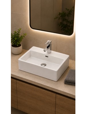 Lapino TEZGAH ÜSTÜ LAVABO 43*36 CM DAPHNE ESV-53708