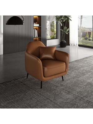 Veluxe Home & Living'den Nova Italyan Deri Modern Koltuk Hakiki Deri Berjer Modelleri