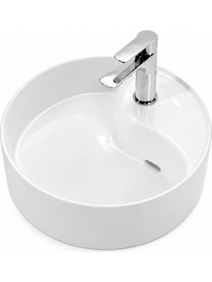 Lapino DEEP CRYPTO TEZGAH ÜSTÜ LAVABO 43CM BEYAZ (16643)