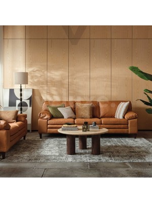 Veluxe Home & Living'den Cozy Italyan Deri Modern Koltuk Hakiki Deri Modern Koltuk