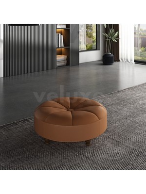 Veluxe Home & Living'den Rosa Italyan Deri Puf Hakiki Deri Puf Modelleri
