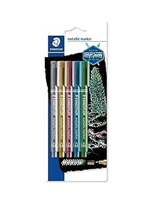 Renas Store Staedtler 8323S Bk5 Metalik Markör 5'li Set