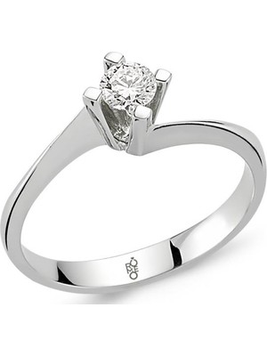 Harem Altın 0.10 Ct Tektaş Pırlanta  Yüzük RM-10015