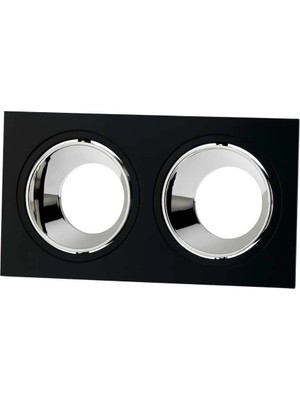 Renas Store 1 Adet Cata Ct 5054 Jaguar Siyah Platin Ikili Spot Kasası GU10 Duy