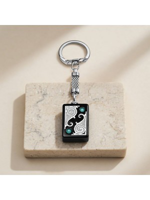 Vendly Blackcraft Oltu Taşı Desenli Anahtarlık