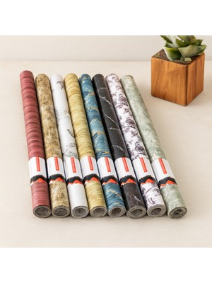 Renas Store Kendinden Yapışkanlı Folyo Duvar Kağıdı 3m x 45CM (Mix Desen)