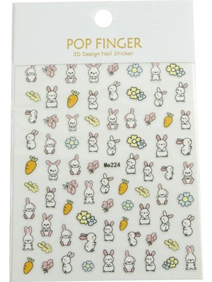 Renas Store Tavşan Havuç Tattoo Dövme Sticker