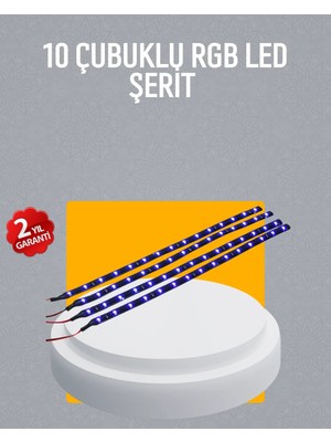 Renas Store LED Yağmur Işığı Seti 10 Adet Meteor Çubuk Aydınlatma