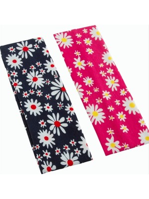 Renas Store Papatya Desenli Saç Bandı 6 cm