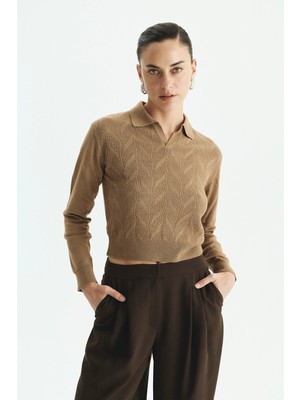 ROMAN Polo Yaka Triko Camel K2671039_035