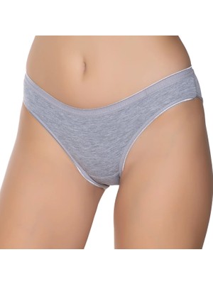 Gümüş 6051 12'li Kadın Likralı Ince Bel Iz Yapmaz Bikini