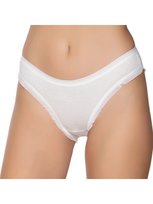 Gümüş 6056 12'li Kadın Likralı Fırfır Paça Bikini