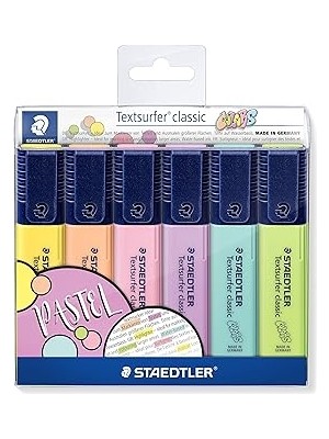 Renas Store Staedtler 364 Cwp6 Textsurfer Classic Pastel Fosforlu Kalem 6'lı Blister