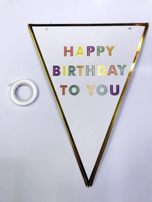 Renas Store Happy Birthday To You Flama Bayrak Süs