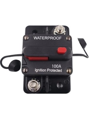 Obus Karavan  Waterproof Dc Sigorta 100 Amper Otomatik Sigorta