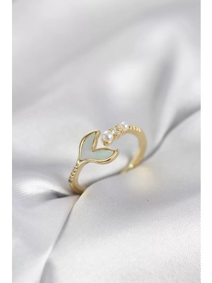 Renas Store Gold Renk Balık Kuyruğu Model Kadın Yüzük - TJ-BYK4048