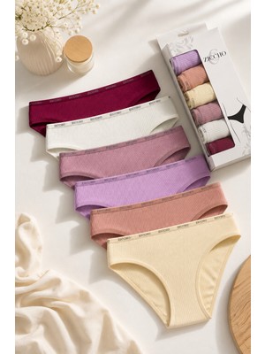 Kutulu 6 Adet Fitilli Bikini Külot Set