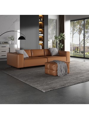 Veluxe Home & Living'den Luce Italyan Deri Modern Koltuk Hakiki Deri Modern Koltuk