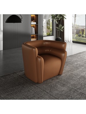 Veluxe Home & Living'den Freco Italyan Deri Modern Berjer Hakiki Deri Berjer Modelleri