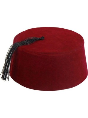 Renas Store Bordo Renk Osmanlı Fesi Yöresel Folklor Fesi Şapkası 6 No 6-7 Yaş