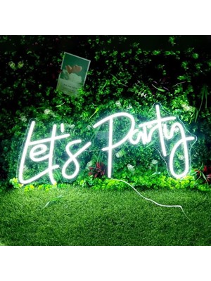 Renas Store Let's Party Yazılı Neon LED